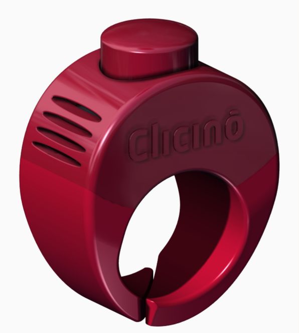 Hovedbilde Clicino klikker ring, rød