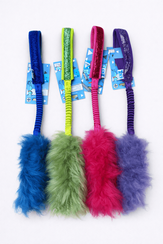 Saueskinn leke med glitter